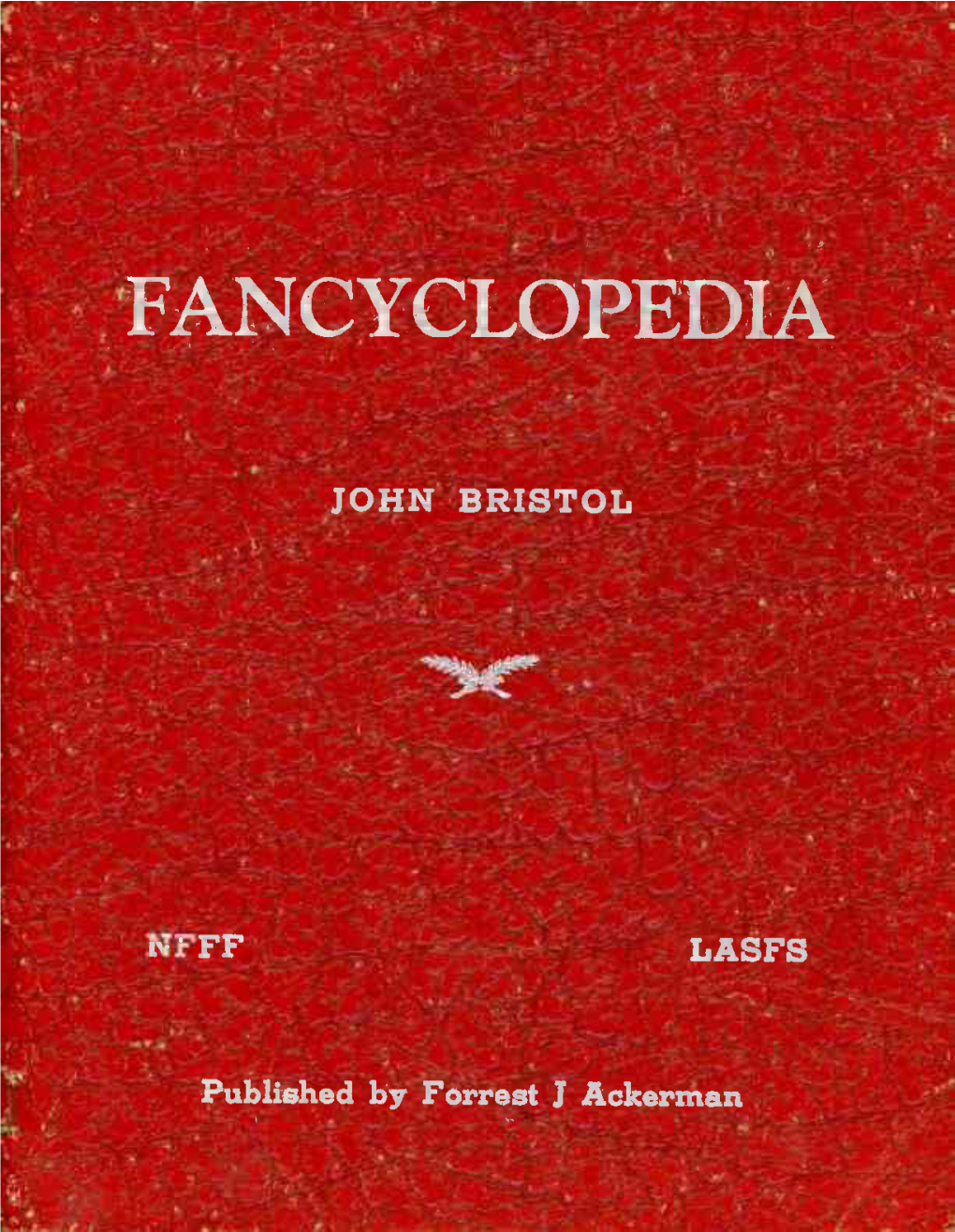 Fancyclopedia 1 Bristol-Speer 1944