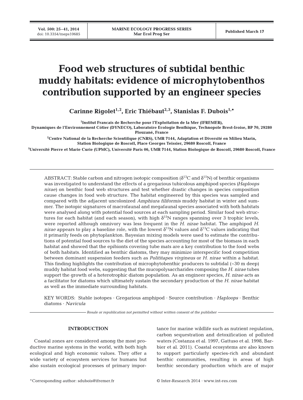 Food Web Structures of Subtidal Benthic Muddy Habitats: Evidence of Microphytobenthos Contribution Supported by an Engineer Species