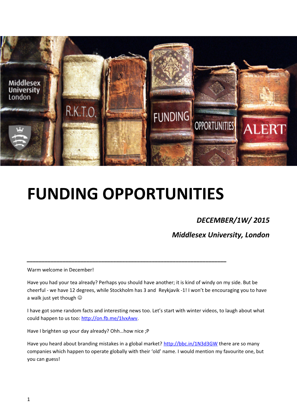 Funding Opportunities s2