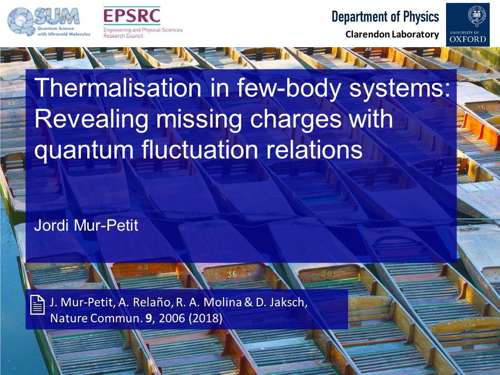 Thermalisation in Few-Body Systems: Revealing Missing Charges with Quantum Fluctuation Relations