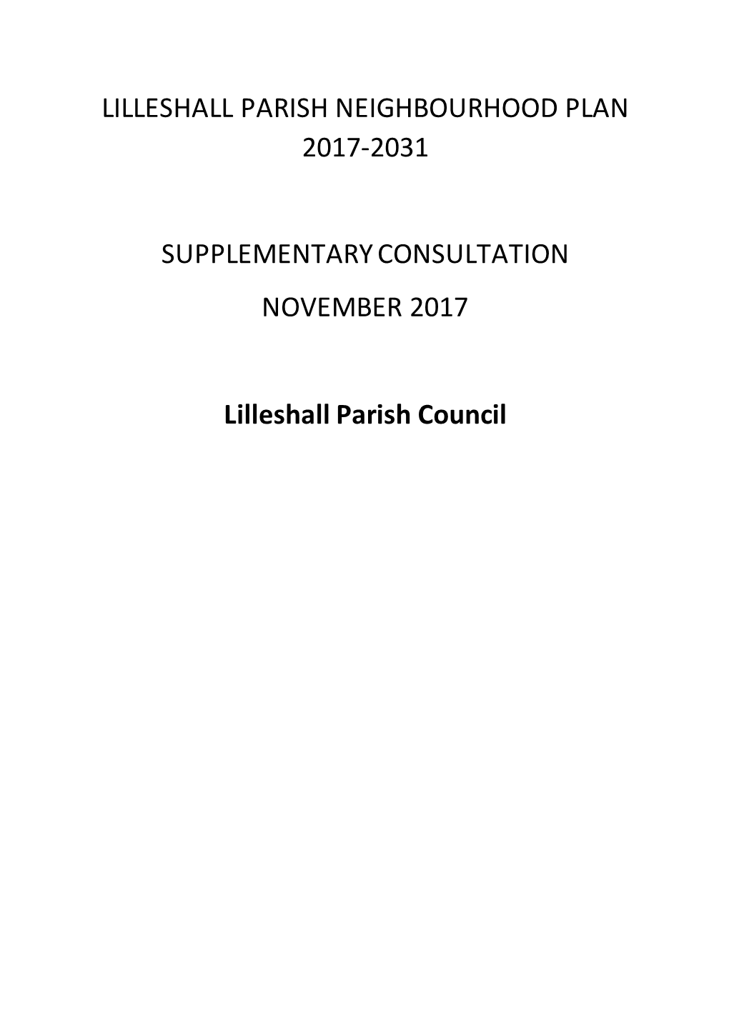 Edgmond Parish Neighbourhood Plan 2017-2031