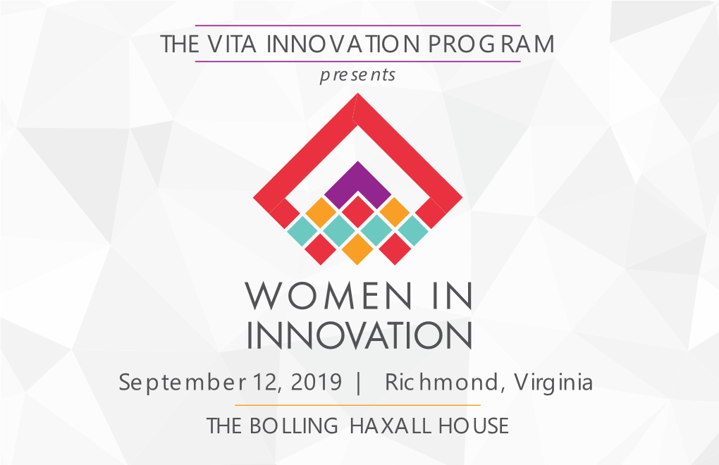 THE VITA INNOVATION PROGRAM Presents