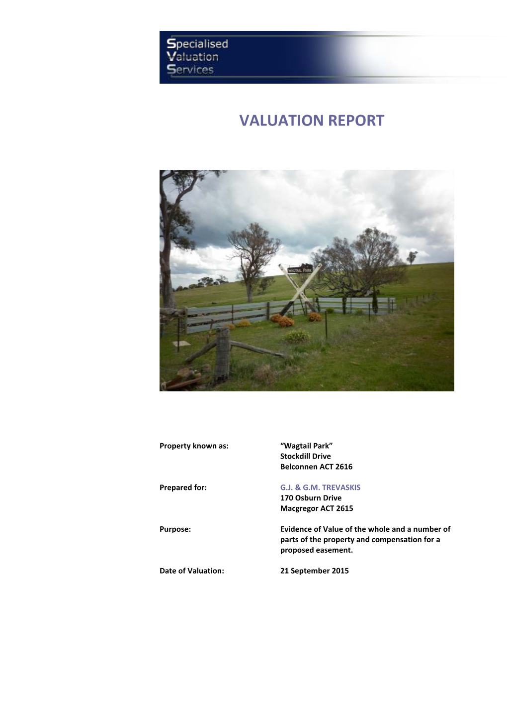 Valuation Report