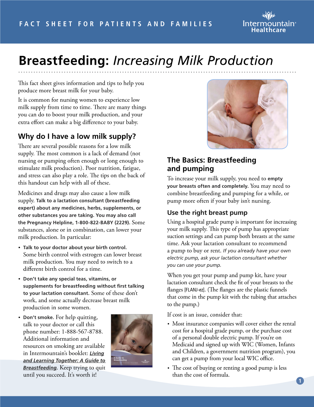 Breastfeeding: Increasing Milk Production