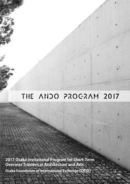 THE ANDO PROGRAM 英語版 本文 Final.Indd
