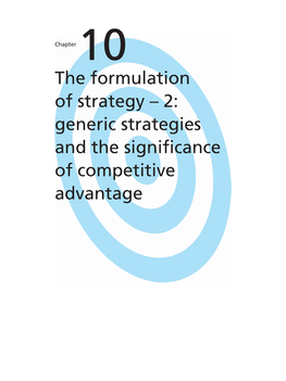 2: Generic Strategies and the Significance of Competitive Advantage 0750659386-Chap10 13/10/2004 04:08 PM Page 387