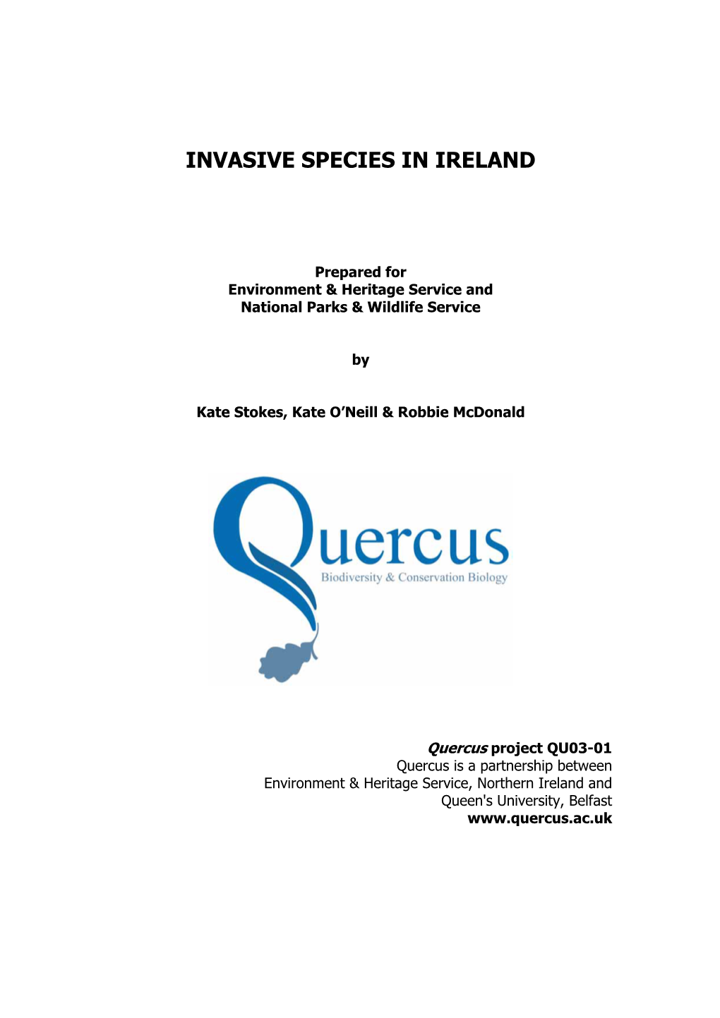 Invasive Species in Ireland