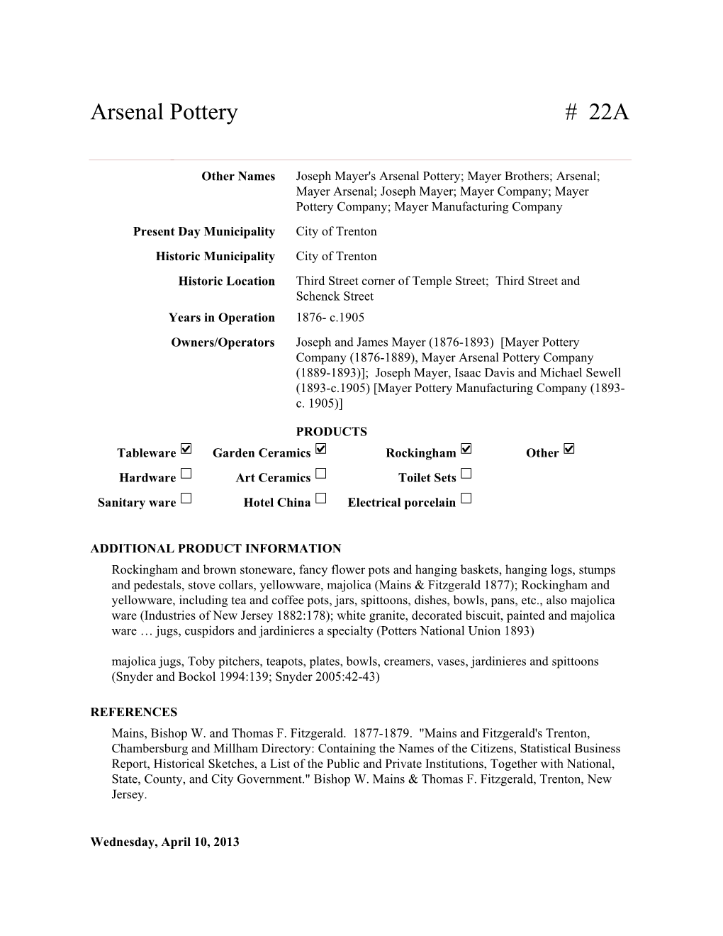 Site-22A-Arsenal-Pottery-With-Industrial-Census.Pdf