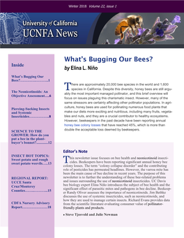 UCNFA News Winter 2018 Volume 22 Issue 1