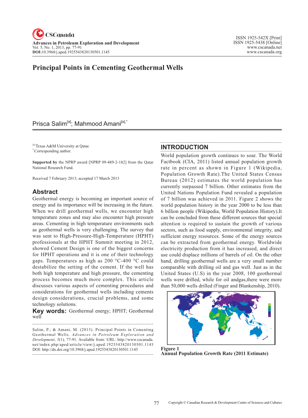 Points in Cementing Geothermal Wells