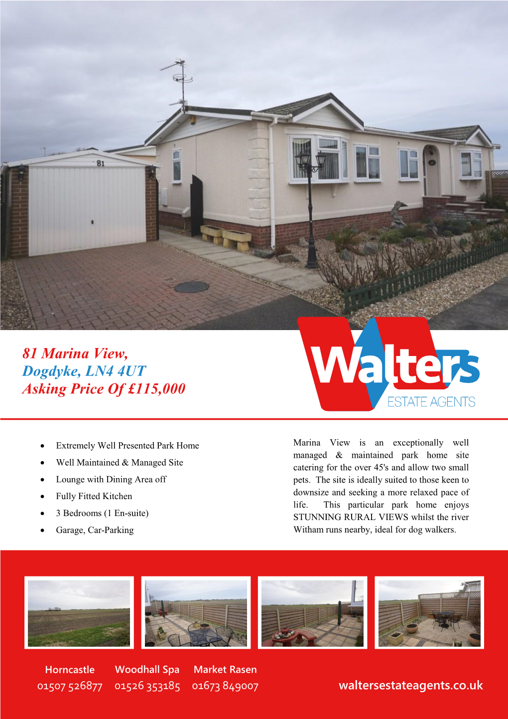 81 Marina View, Dogdyke, LN4 4UT Asking Price of £115,000