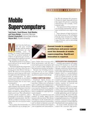 Mobile Supercomputers