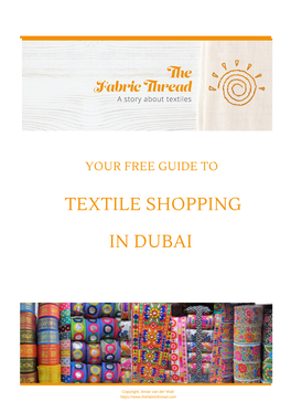 In Dubai Textile Shopping