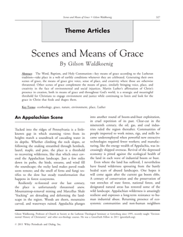 Scenes and Means of Grace • Gilson Waldkoenig 327