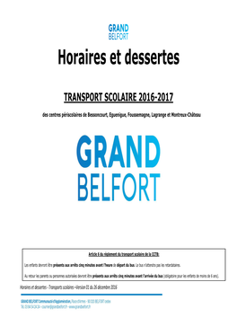 Horaires & Dessertestransports Scolaires-V1-26-12-16
