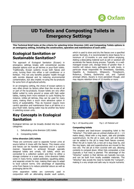 UD & Composting Toilets (Ecosan)