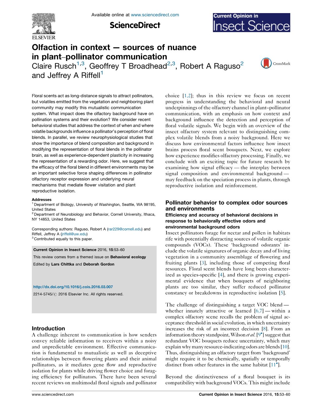 Sources of Nuance in Plant–Pollinator Communication