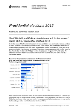 Presidential Elections 2012