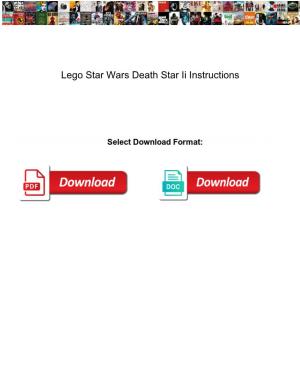 Lego Star Wars Death Star Ii Instructions