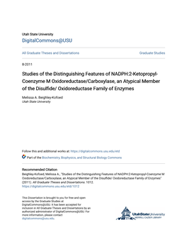 Studies of the Distinguishing Features of NADPH:2-Ketopropyl-Coenzyme