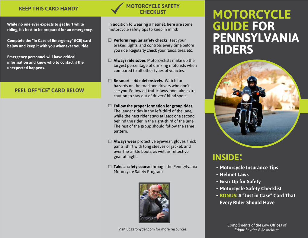 Motorcycle Guide for Pennsylvania Riders