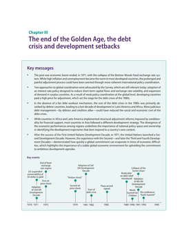 The End of the Golden Age, the Debt Crisis and Development Setbacks