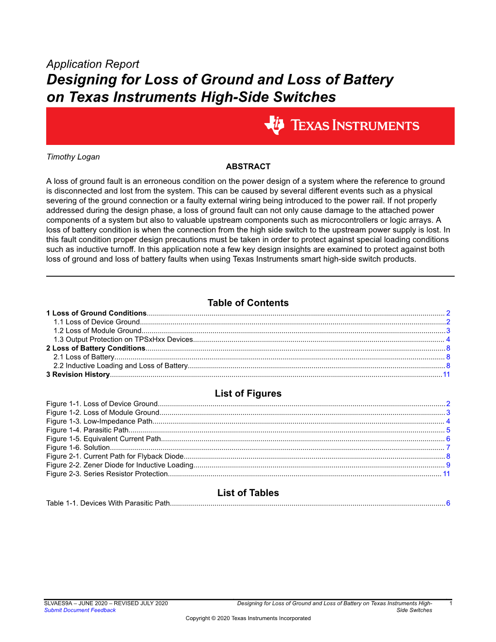 Designing for Loss of Ground on Texas Instruments High-Side