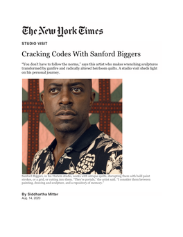 Cracking Codes with Sanford Biggers