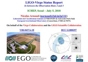 LIGO-Virgo Status Report