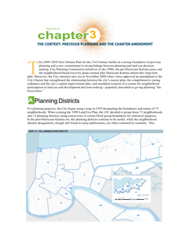 Chapter 3: the Context: Previous Planning and the Charter Amendment