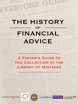 A Finder's Guide to the Collection at the Library of Mistakes