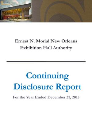 2015 Continuing Disclosure Report