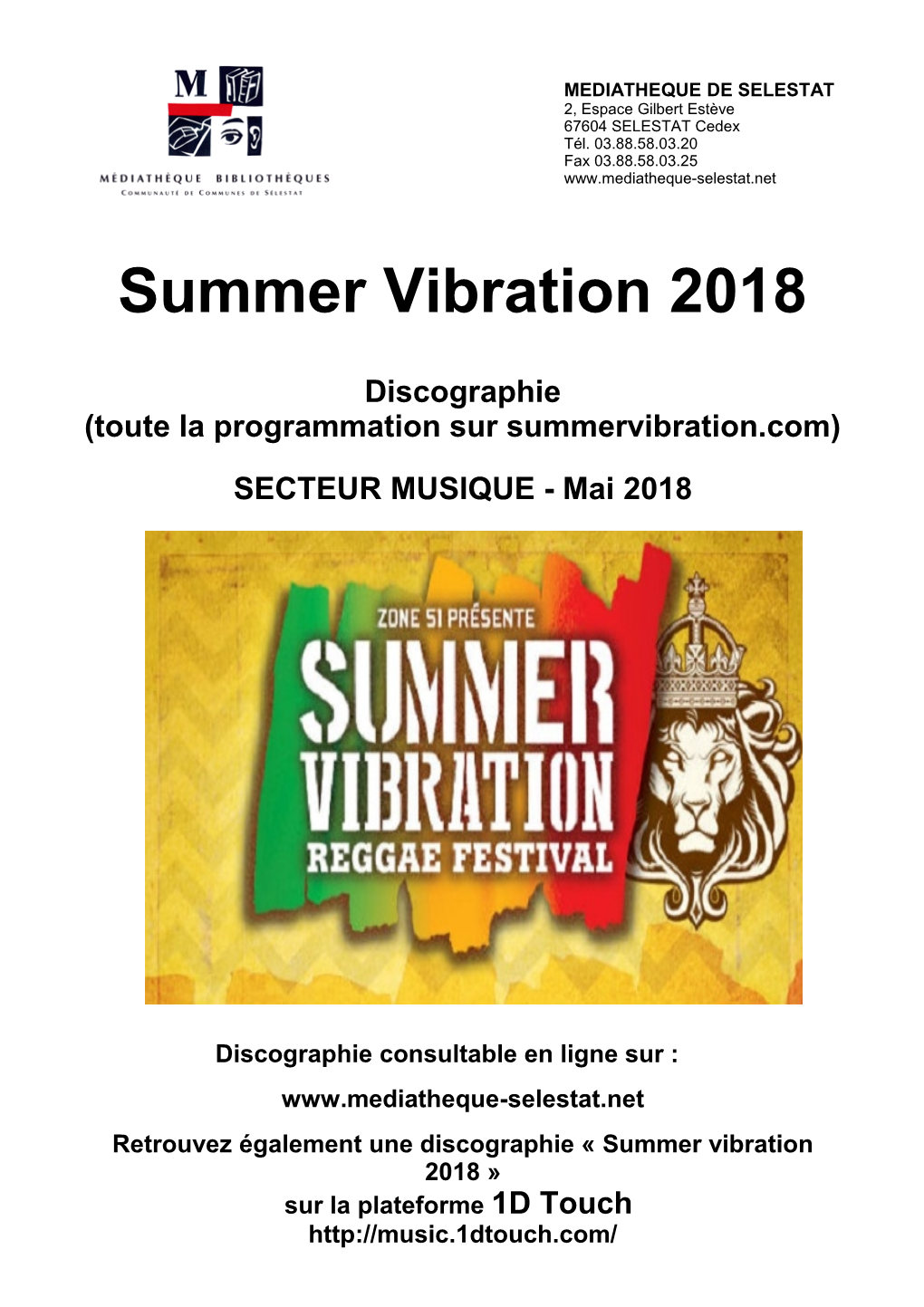 Summer Vibration 2018