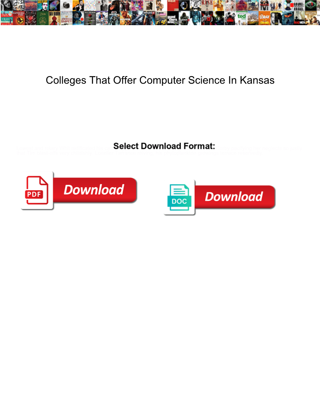 Colleges That Offer Computer Science in Kansas