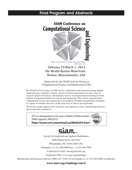 SIAM Conference on Computational Science and Engineering