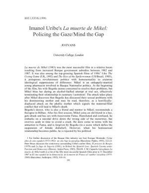 Imanol Uribe's La Muerte De Mikel