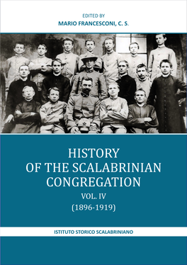 History of the Scalabrinian Congregation Vol