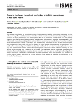 The Role of Overlooked Endolithic Microbiomes in Reef Coral Health