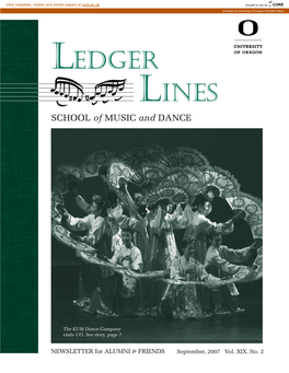 Ledger Lines SCHOOL of MUSIC and DANCE