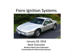 Fiero Ignition Systems
