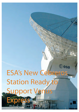 ESA's New Cebreros Station Ready to Support Venus Express