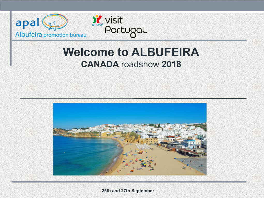 ALBUFEIRA CANADA Roadshow 2018