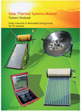Solar Thermal Systems Module (Solar Cookers and Solar Water Heaters)