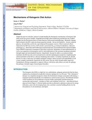 Mechanisms of Ketogenic Diet Action