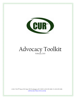 Advocacy Toolkit February 2013