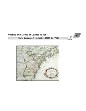 Peoples and Stories of Canada to 1867