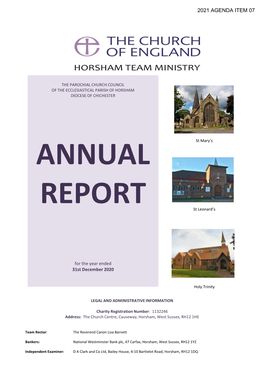 Parish of Horsham Annual Report 2021