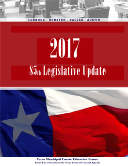 85Th Legislative Update