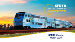SFRTA Update March 2020 Agenda