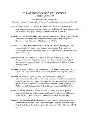2011 Publications List